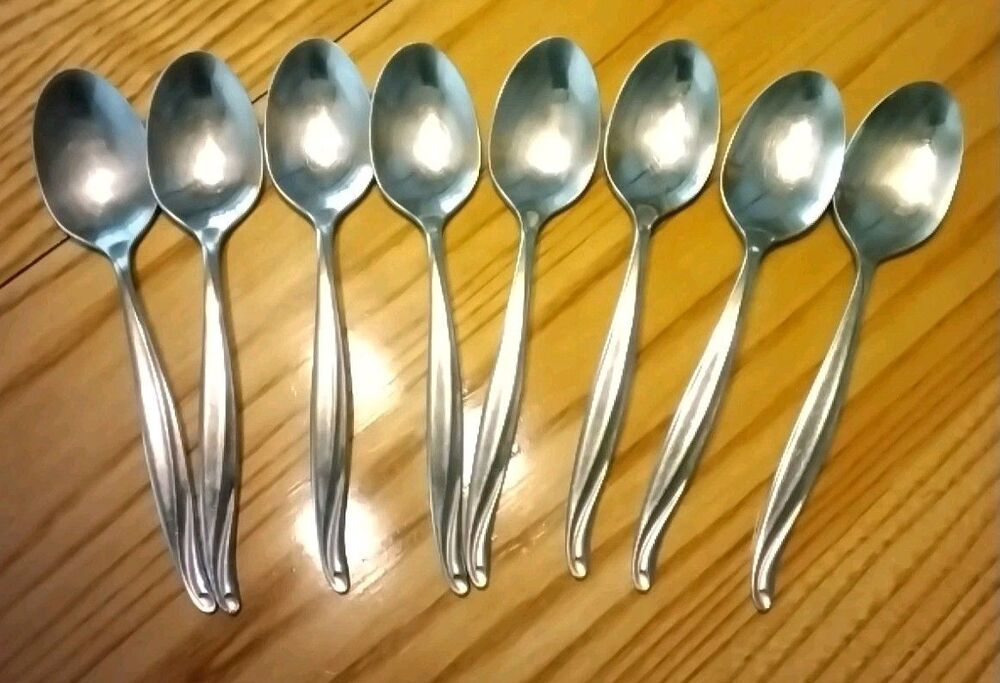 Oneida Wm Rogers Teaspoons Concept Stainless Flatware Set Of 8